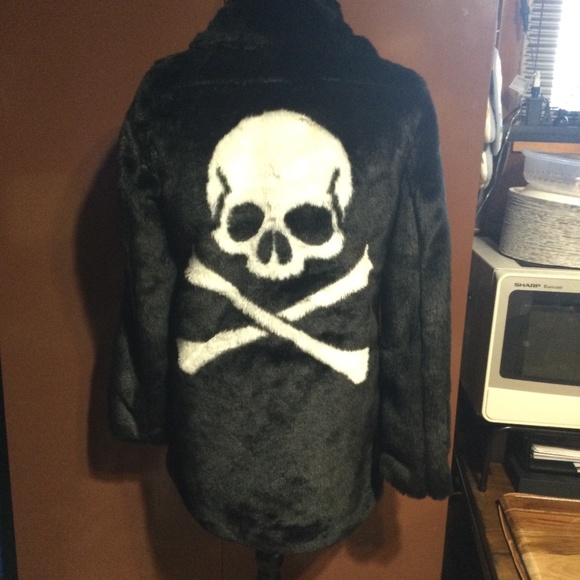 Dolls Kill- Current Mood- Punk Tendencies faux fur Jacket SIZE SMALL - Picture 1 of 9